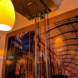 All Aboard Restaurant And Grill - Where the train delivers food, then it drops down to your table