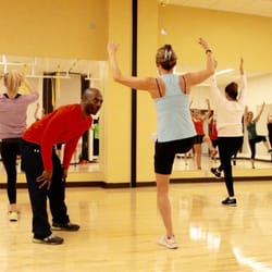 BodyShock - A great shot by Scott Smith, cheering my fellow shockers at BodyShock class. It's challenging and fun!