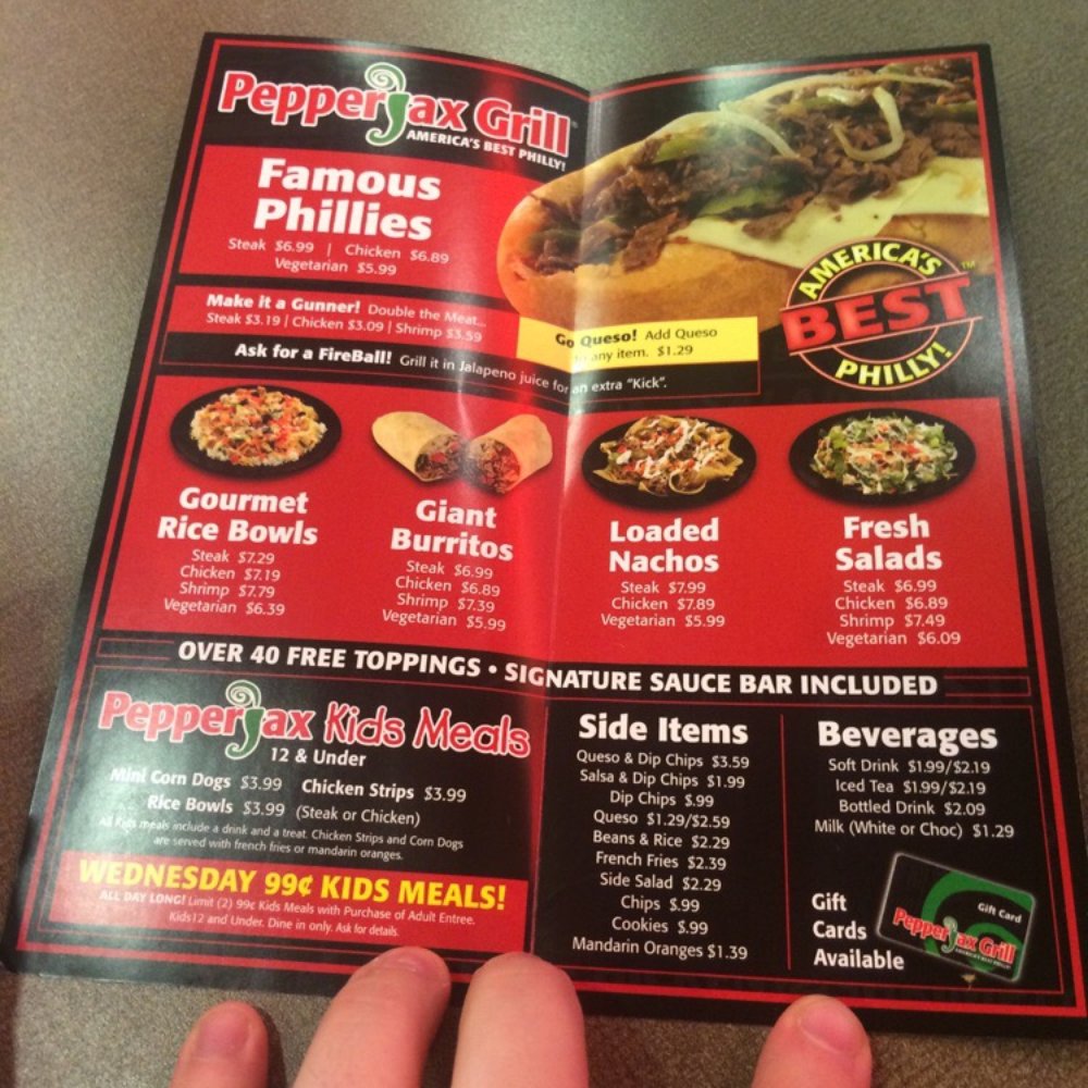 PepperJax Grill - Menu - Cheesesteaks Near Me - Cedar Rapids, Iowa PepperJax Grill - Menu - Cheesesteaks Near Me - Cedar Rapids, Iowa
