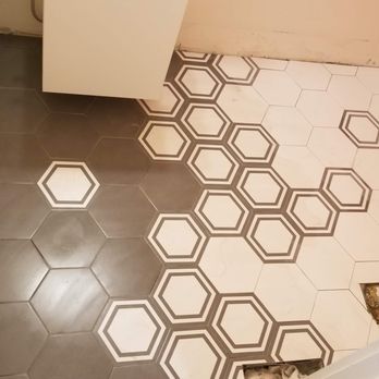 TVR Tiles - a black and white bathroom floor - Flooring Near Me TVR Tiles - a black and white bathroom floor - Flooring Near Me