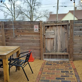 Neidhammer Coffee - No smoking back here this would be nice in the spring and summer - Coffee & Tea Near Me - Indianapolis, Indiana
