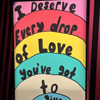 Moco Museum - I deserve every drop of love by Robbie Williams, 2023 - Museums Near Me - Amsterdam, New Hampshire
