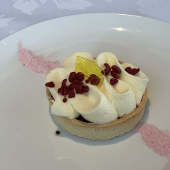 Seven Glaciers Restaurant - Dessert! Berry tart was the perfect way to end our meal. - New American Near Me - Girdwood, Alaska
