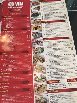Menu photo 8 Vim Thai Restaurant Medford, OR Menu photo 8 Vim Thai Restaurant Medford, OR