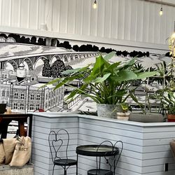 The Bakery District - Bright and sunny  Lots of seating options Nice place to get work done