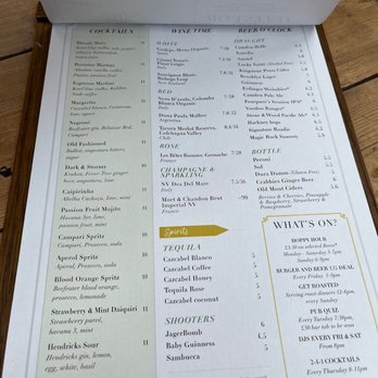 The Lock Tavern - An entire page dedicated to the drinks (as it should be) - Pubs Near Me - London, XGL