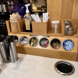 a display of coffee beans