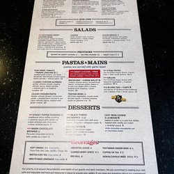 WINGS - Surrey - Menu