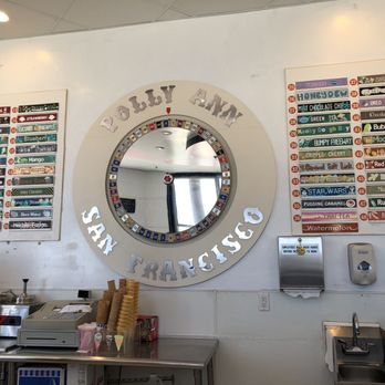 Photo of Polly Ann Ice Cream - San Francisco, CA, United States. Wheel that chooses flavor for you!