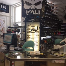 DJ's Cycles - Front counter... Lots of bike supplies available