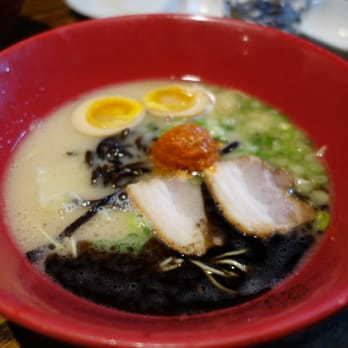 IPPUDO NY - Akamaru modern with nitamago (soft boiled egg) - Ramen Near Me - New York, New York