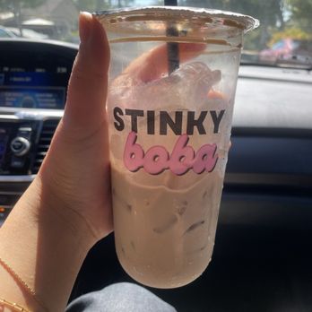 Stinky Boba - Vietnamese Coffee, really good. Wish it had less ice. - Bubble Tea Near Me - Monrovia, California
