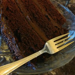 Coffee Zone - The chocolate cake was chocolatey, but a little dry.