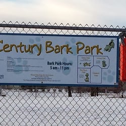 Century Bark Park - main sign at entrance