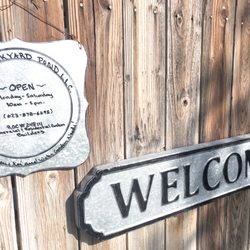 The Backyard Pond - Handwritten open sign, so personal!