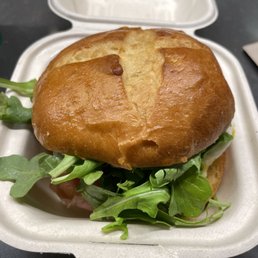 Egg and Prosciutto Brioche Sandwich
