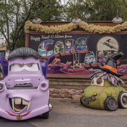 Disney California Adventure Park - Cars Land Characters in their Halloween Costumes at Disney California Adventure Park