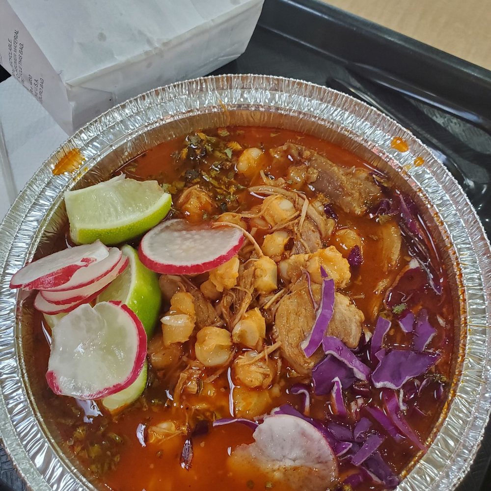 Pork pozole. Weekends in December and January only.