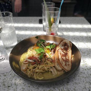 C Level - Seafood linguine - New American Near Me - San Diego, California
