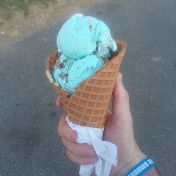 Rich Farm Ice Cream - Here's a peek at their famous Cookie Monster flavor. Classic blue Vanilla with chocolate chip cookie pieces. - Ice Cream & Frozen Yogurt Near Me - Bristol, Connecticut Rich Farm Ice Cream - Here's a peek at their famous Cookie Monster flavor. Classic blue Vanilla with chocolate chip cookie pieces. - Ice Cream & Frozen Yogurt Near Me - Bristol, Connecticut