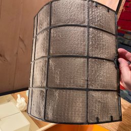 Dirty heater filter in one unit. Dirty heater filter in one unit.