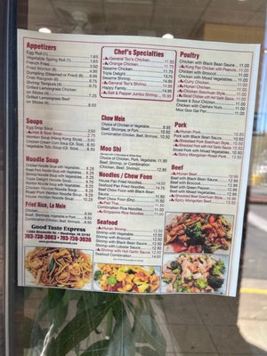 Menu photo 1 Good Taste Express Woodbridge, VA