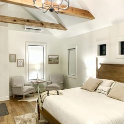 The Cottage Inn at Sisters  - Room #3 is beyond beautiful. Heated bathroom floor, gas fireplace, beautiful King size bed. Perfect for special get away.