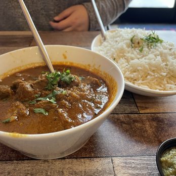 Bollywood Grill - Rogan josh and plain rice - Indian Near Me - Hollywood, California Bollywood Grill - Rogan josh and plain rice - Indian Near Me - Hollywood, California