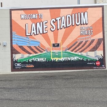 Welcome To Lane Stadium Mural - Public Art Near Me - Blacksburg, Virginia Welcome To Lane Stadium Mural - Public Art Near Me - Blacksburg, Virginia