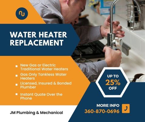 JM Plumbing and Mechanical Logo