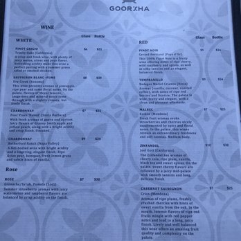 Goorsha - Drink menu - Ethiopian Near Me - Durham, North Carolina