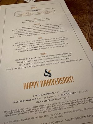 Menu photo 7 Fox & The Knife Boston, MA