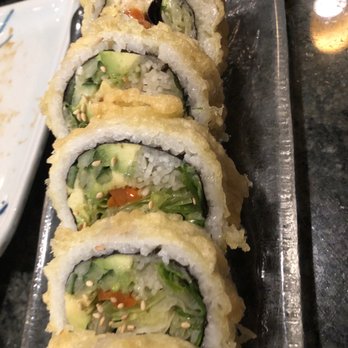 Hana Sushi - I asked for Vegetable tempura, sushi roll. This is what I got very weird had to let us in it. - Sushi Bars Near Me - Temecula, California Hana Sushi - I asked for Vegetable tempura, sushi roll. This is what I got very weird had to let us in it. - Sushi Bars Near Me - Temecula, California