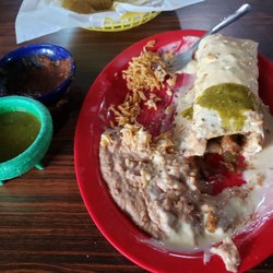 Fresh Mex Cocina - Carne guisada smothered burrito is fantastic. Try it with that salsa verde.