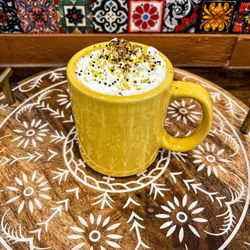 Harvest Moon Coffee & Chocolates - Butterscotch and brown sugar latte