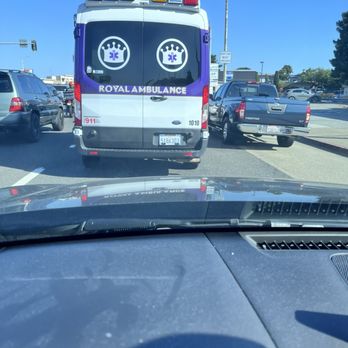 Royal Ambulance - Ambulance who tailgated me then cut me off - Medical Transportation Near Me - San Leandro, California Royal Ambulance - Ambulance who tailgated me then cut me off - Medical Transportation Near Me - San Leandro, California