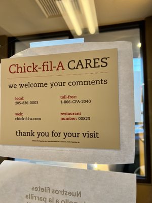 Menu photo 1 Chick-fil-A Birmingham, AL