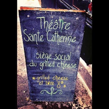 Théâtre Sainte-Catherine - They have a cafe inside now too! Who does not like beer with their grilled cheese!! - Performing Arts Near Me - Montreal, Quebec Théâtre Sainte-Catherine - They have a cafe inside now too! Who does not like beer with their grilled cheese!! - Performing Arts Near Me - Montreal, Quebec