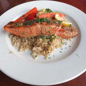 21 Steps Kitchen & Bar - Wild BC Salmon Filet ($31.50) - Steakhouses Near Me - Whistler, British Columbia