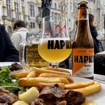 'T Kelderke - Rabbit and beer! Perfect combo with this view too!!! - Belgian Near Me - Brussels, BRU 'T Kelderke - Rabbit and beer! Perfect combo with this view too!!! - Belgian Near Me - Brussels, BRU