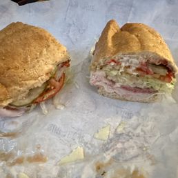 Regular size ##9 Club Supreme with the cherry pepper spreed on it Regular size ##9 Club Supreme with the cherry pepper spreed on it