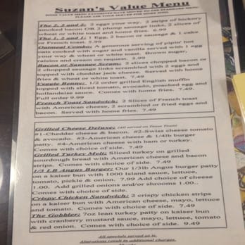 Suzan's Grill - Value menu - American Near Me - Shelton, Washington Suzan's Grill - Value menu - American Near Me - Shelton, Washington