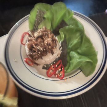 Miss Lily's 7A Cafe - Jerk mushroom lettuce wraps - Caribbean Near Me - New York, New York Miss Lily's 7A Cafe - Jerk mushroom lettuce wraps - Caribbean Near Me - New York, New York