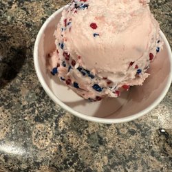 Bruster's Real Ice Cream - My half filled cotton candy explosion