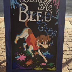 Color Me Bleu - George says "Come get some coffee!"