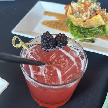 BLVD Seafood - Spring special drink (?) was really good! - New American Near Me - Galveston, Texas