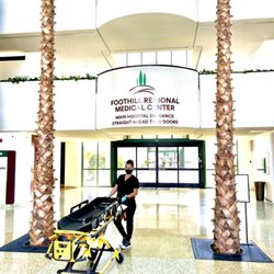 CA Transport - Gurney Transport at Foothill Regional Medical Center in Tustin, CA.