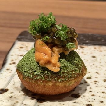 Kaze - Potato soufflé: marscapone, crème fraiche, caviar, uni - Japanese Near Me - Thousand Oaks, California Kaze - Potato soufflé: marscapone, crème fraiche, caviar, uni - Japanese Near Me - Thousand Oaks, California