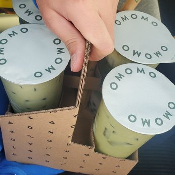 OMOMO Tea Shoppe - Uji matcha milk tea (w/oatmilk) and matcha cortado - Coffee & Tea Near Me - Irvine, California OMOMO Tea Shoppe - Uji matcha milk tea (w/oatmilk) and matcha cortado - Coffee & Tea Near Me - Irvine, California