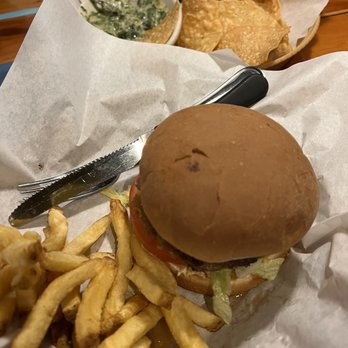 Islands Restaurant - Big wave jr Longboarder style with chips and artichoke dip - Burgers Near Me - Temecula, California Islands Restaurant - Big wave jr Longboarder style with chips and artichoke dip - Burgers Near Me - Temecula, California
